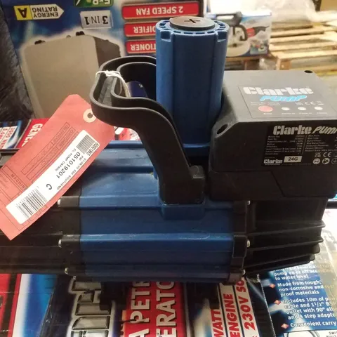 CLARKE CBP900 1" 900W 97LPM 32M HEAD MULTI-STAGE BOOSTER PUMP (230V)