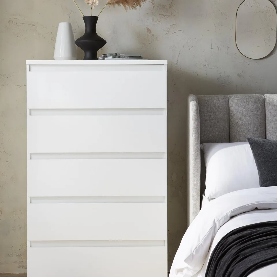 BOXED LISSON 5 DRAWER CHEST (2 BOXES) RRP £149