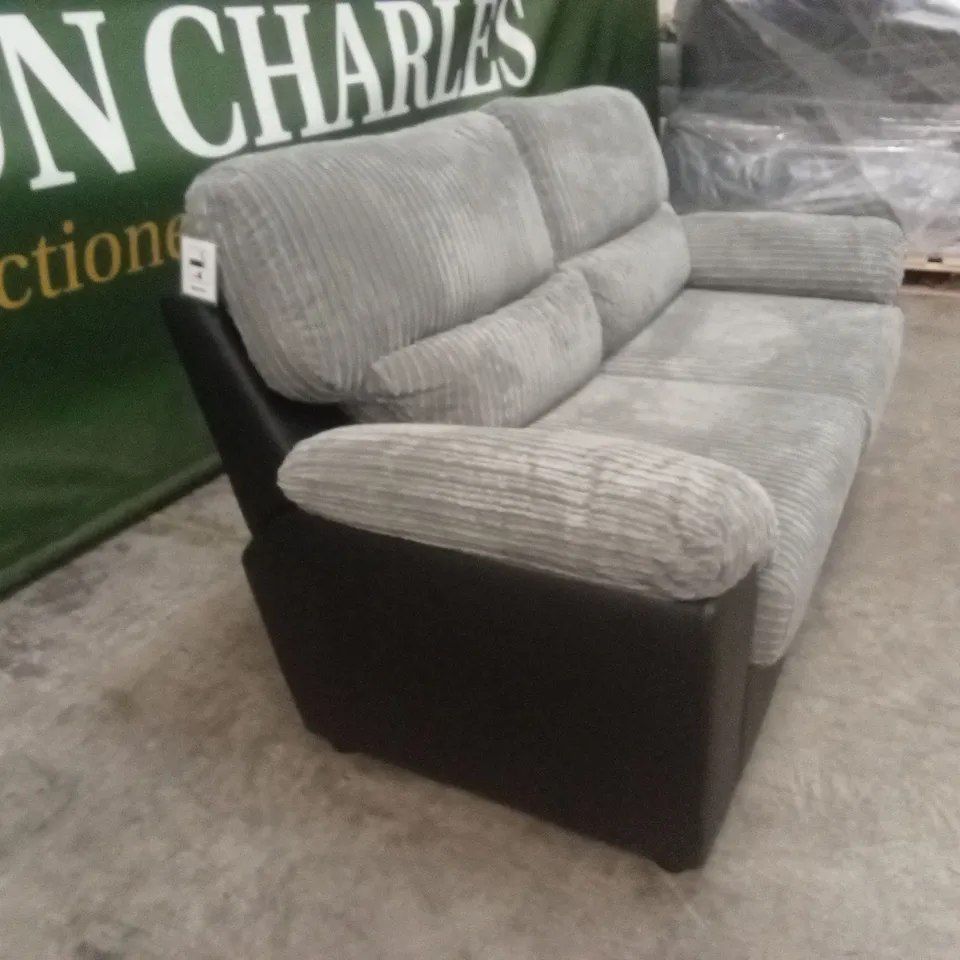 SIENNA FABRIC/FAUX LEATHER HIGH BACK SOFA BED RRP £1149