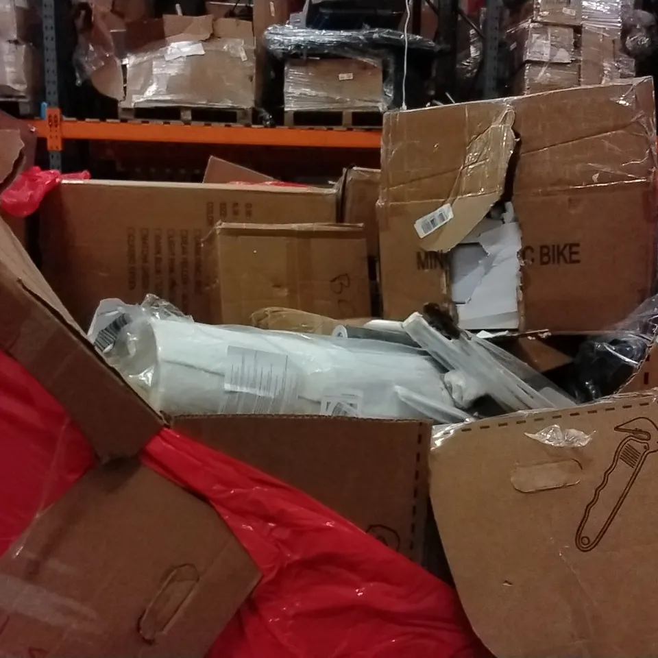 PALLET OF ASSORTED HOUSEHOLD GOODS AND PRODUCTS TO INCLUDE;PAPER SHREDDED MACHINE,BACKPACK