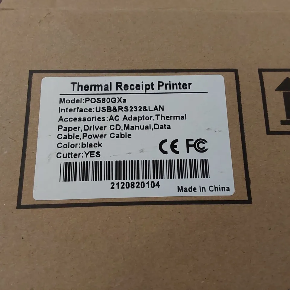 BOXED EPOSNOW 80MM THERMAL PRINTER