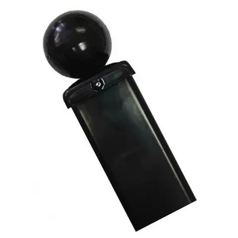 BAGGED LEPINE ROSALIND WHEELER CONCRETE-IN 70MM SQ BLANK METAL POST, BALL TOP