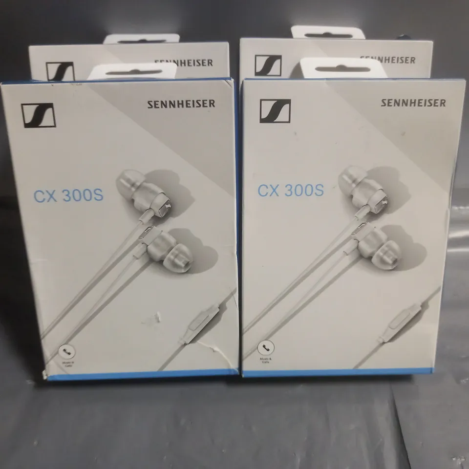 LOT OF 4 BOXED SENNHEISER CX 300S EARPHONES