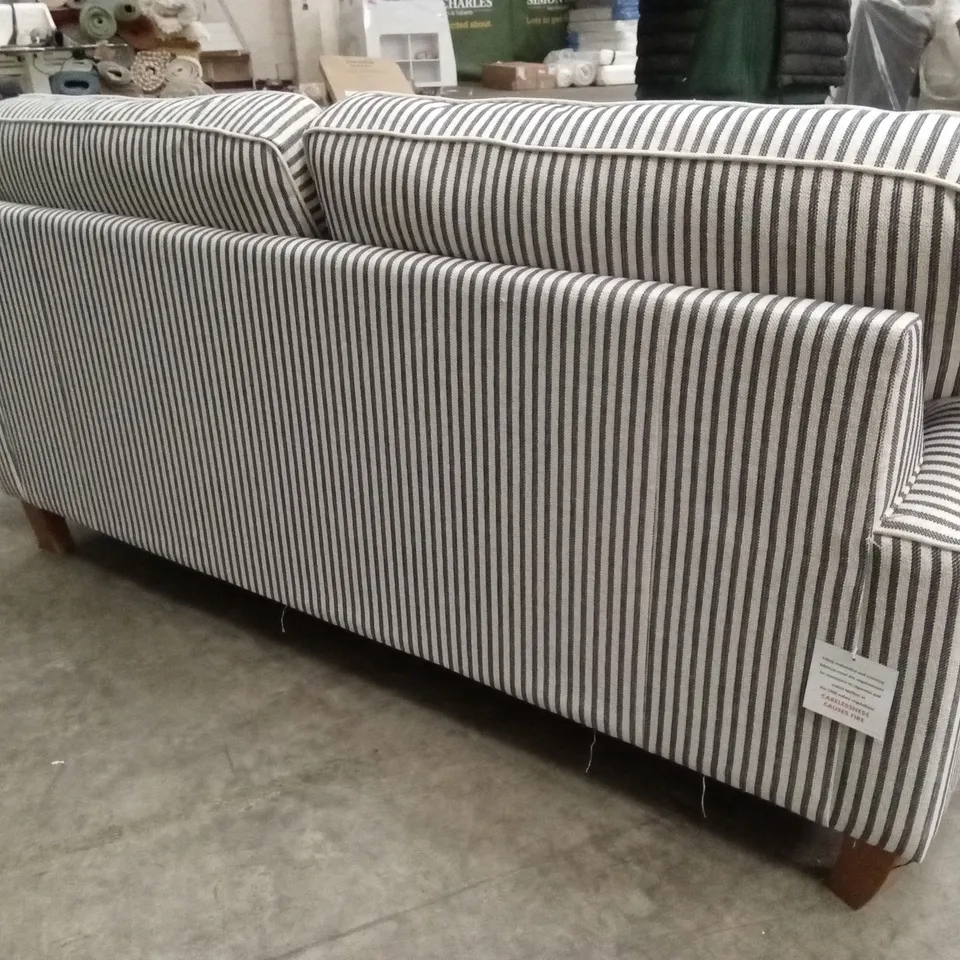 BAY STRIPE 3 SEATER FABRIC SOFA RRP £1199