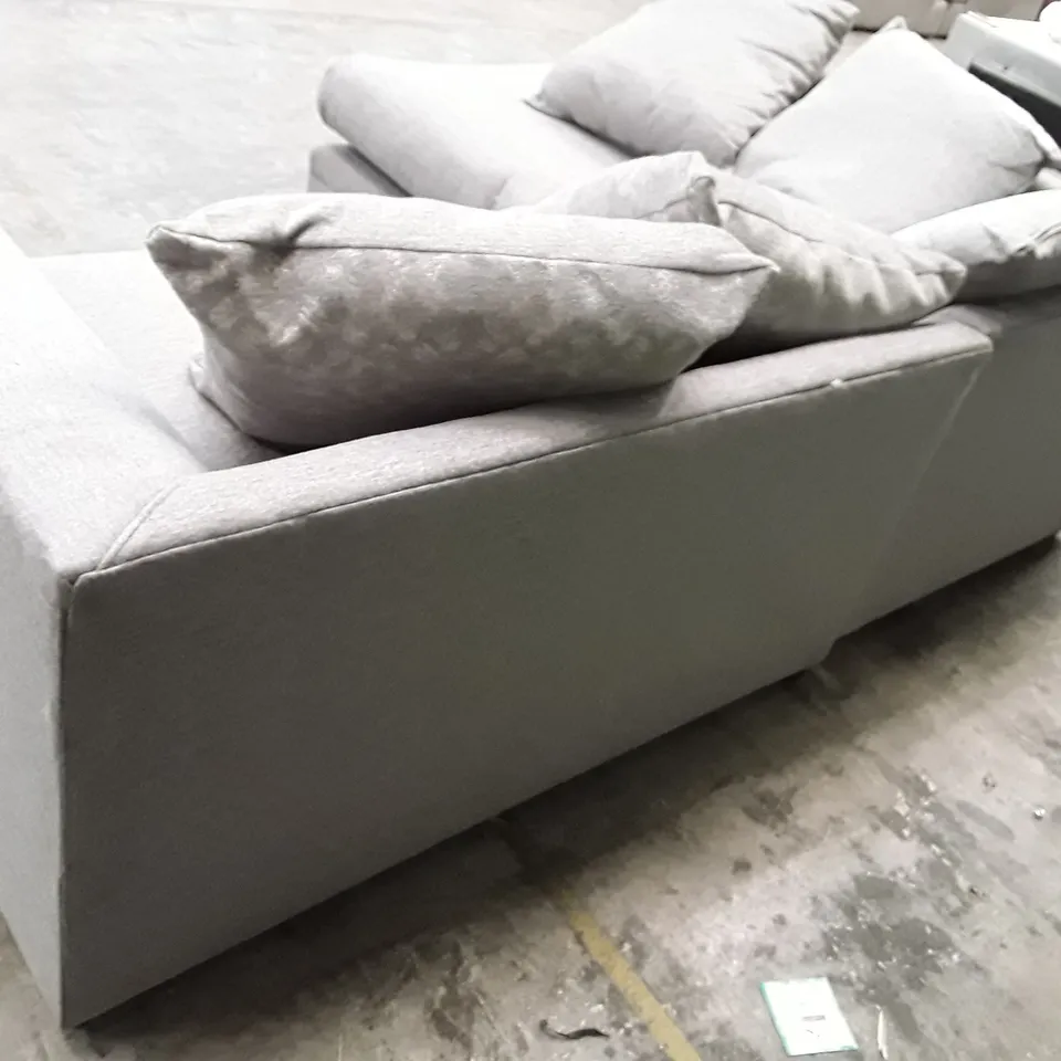 QUALITY DESIGNER ELLARI MISSY CORNER SOFA - GREY FABRIC 
