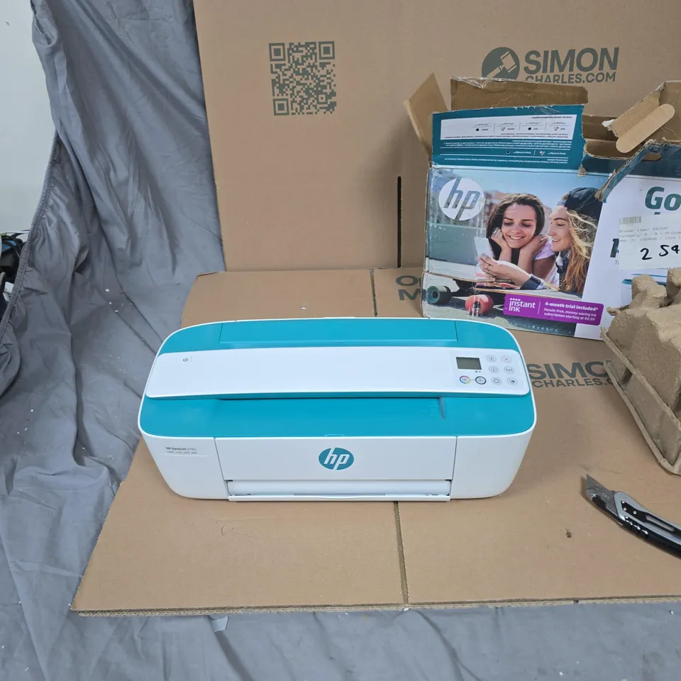 HP DESKJET 3762 ALL-IN-ONE PRINTER – TURQUOISE LID