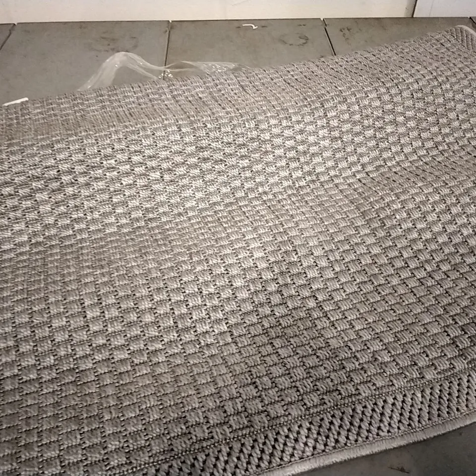 BRAND NEW PACO HOME TIMBER CARPET IN GREY - 80X200CM