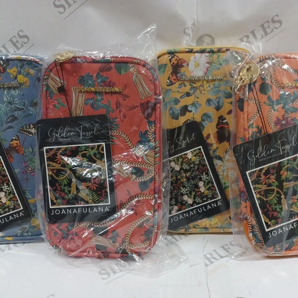 BOX OF APPROX 30 ASSORTED COLOURS OF JOANA FULANA PREMIUM COLLECTION STORAGE BAGS TO INCLUDE BUTTERFLY SPIRIT & GOLDEN TASSEL 