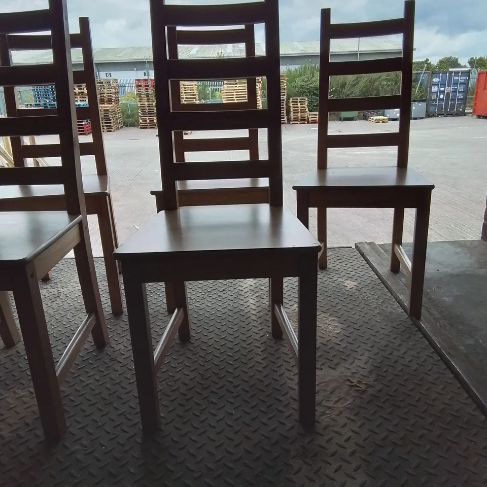 SET OF 6 PINE LOOK DINING/SIDE CHAIRS