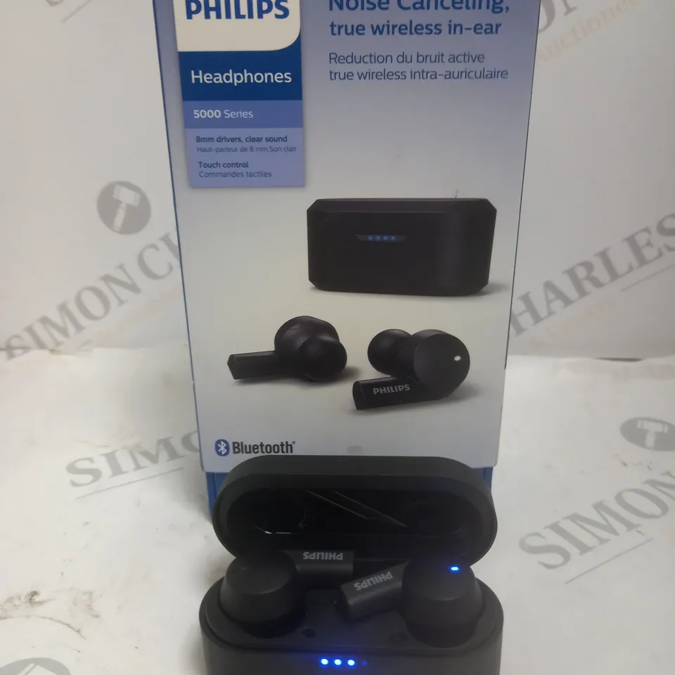 BOXED PHILIPS 5000 SERIES BLUETOOTH EARPHONES 