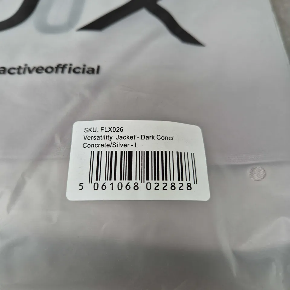 FLUX VERSATILITY JACKET - DARK CONCRETE / SILVER - UK L