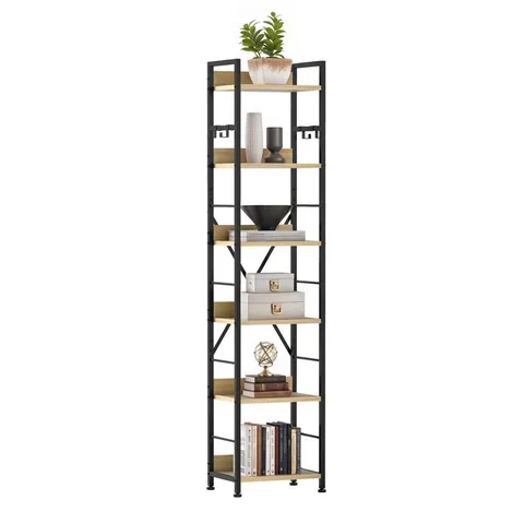 BOXED 183CM H X 40CM W METAL LADDER BOOKCASE