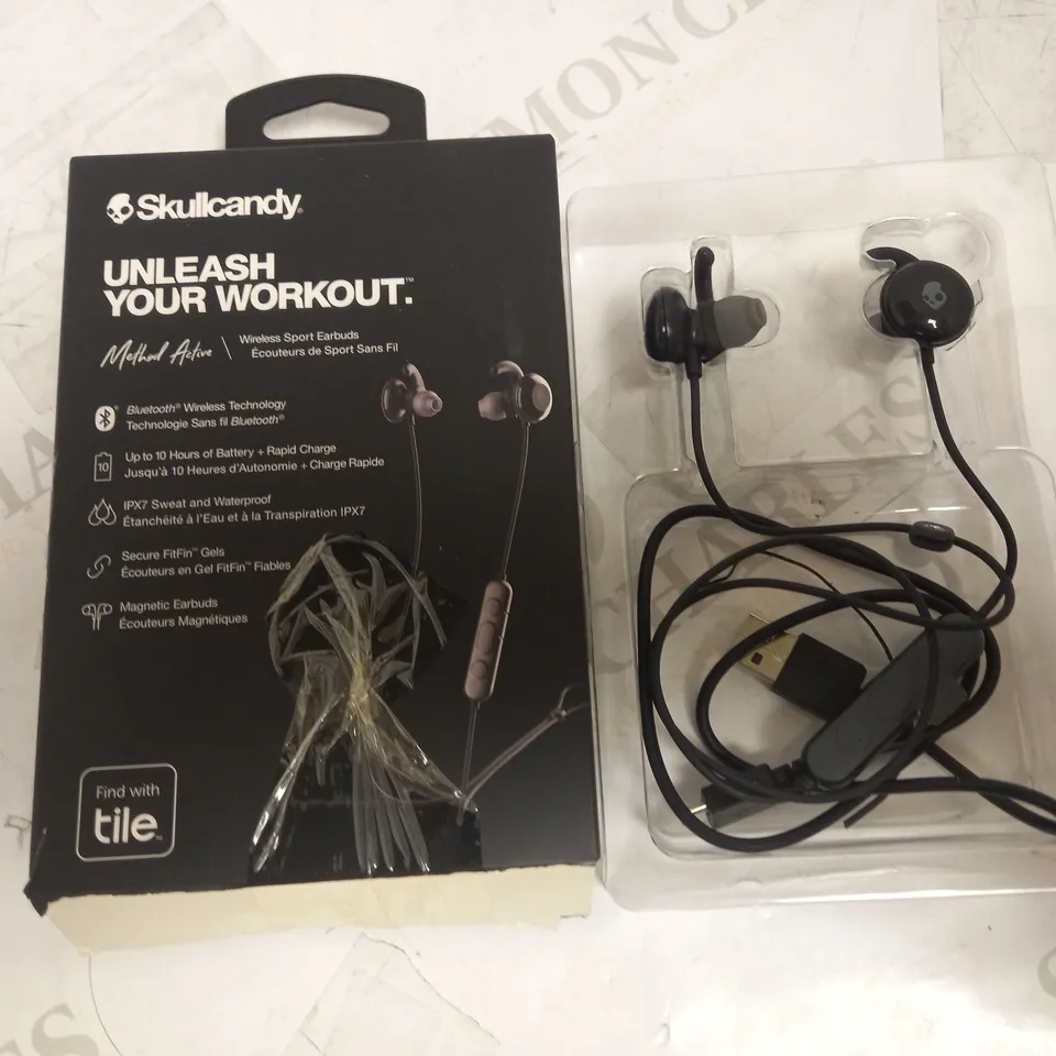 SKULLCANDY METHOD ACTIVE WIRELESS SPORT EARBUDS 