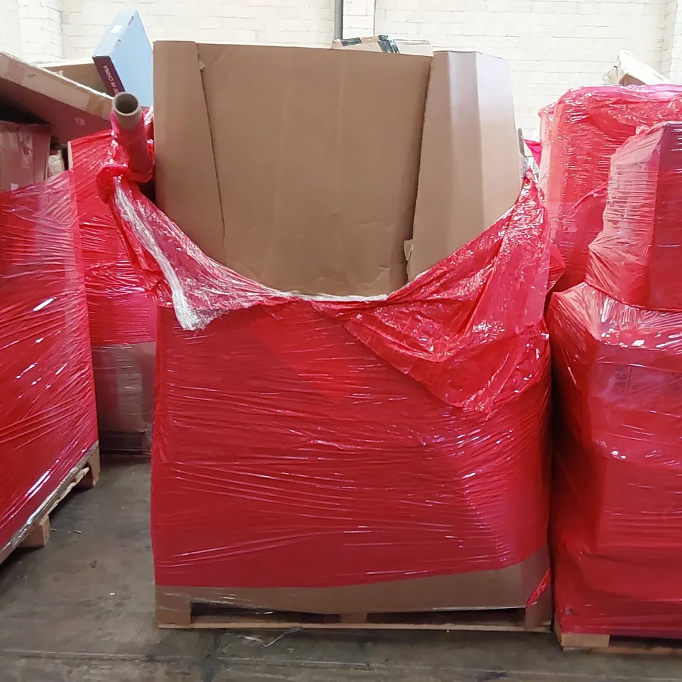 PALLET OF ASSORTED ITEMS INCLUDING: FLO700 TOILET PUMP, ELECTRIC BLANKET, SEAT CUSHIONS, WOK FRYING PAN, TOILET SEAT