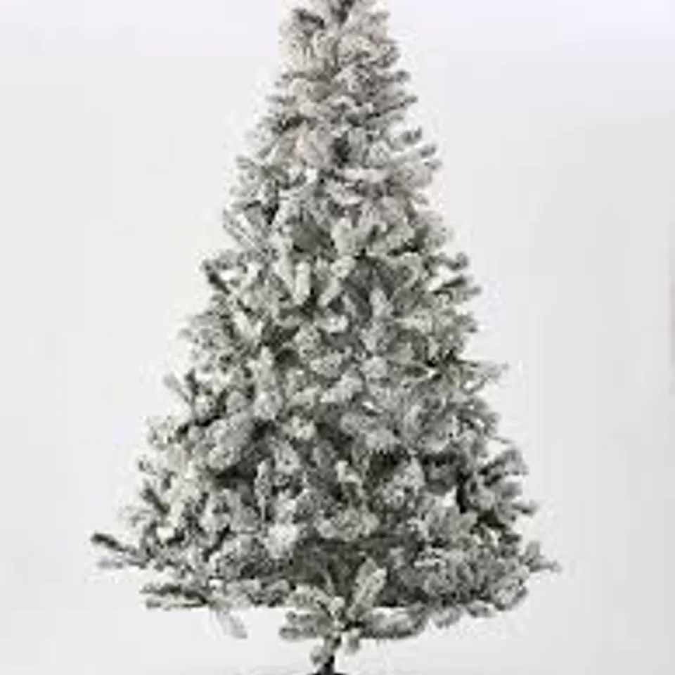 BOXED 7FT FLOCKED EMPEROR TREE - COLLECTION ONLY RRP £129.99