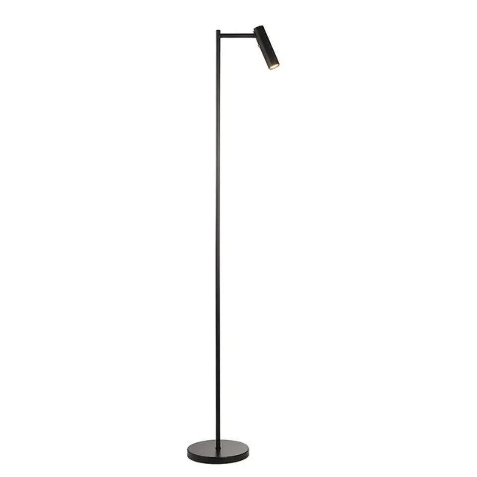 BOXED DEDICATED READER MATT BLACK ADJUSTABLE LED FLOOR LAMP
