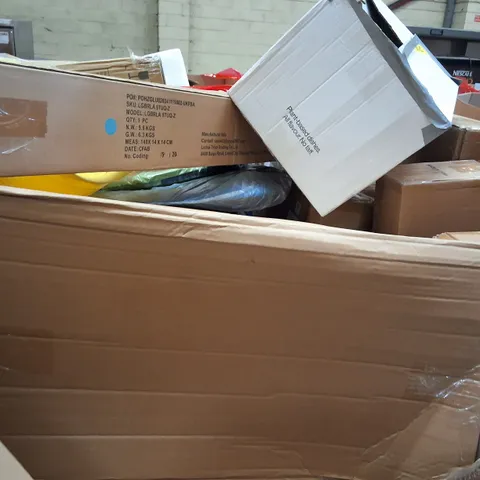 PALLET OF ASSORTED HOUSEHOLD ITEMS AND PRODUCTS TO INCLUDE;AIR COOLER,AUTOMATIC CAT LITTER TRAY