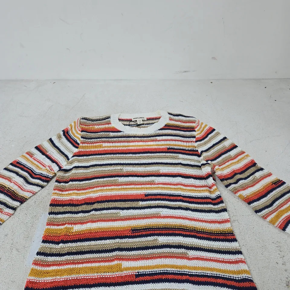 MUDFLOWER STRIPED KNIT JUMPER – UK 12 (EU 40) WOMEN'S