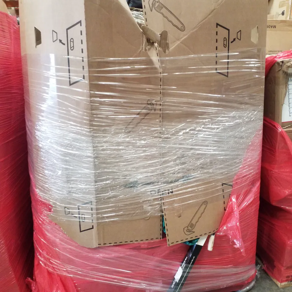 PALLET CONTAINING ASSORTED PRODUCTS INCLUDING TRUNKI KIDS SUITCASE, A2 PICTURE FRAME, WALL CLOCK & TURNTABLE SYSTEM 