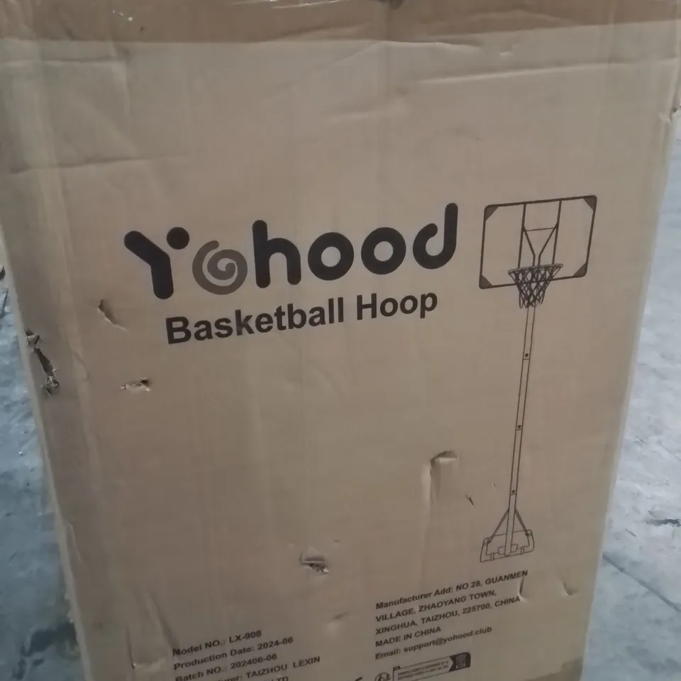 BOXED BASKETBALL HOOP