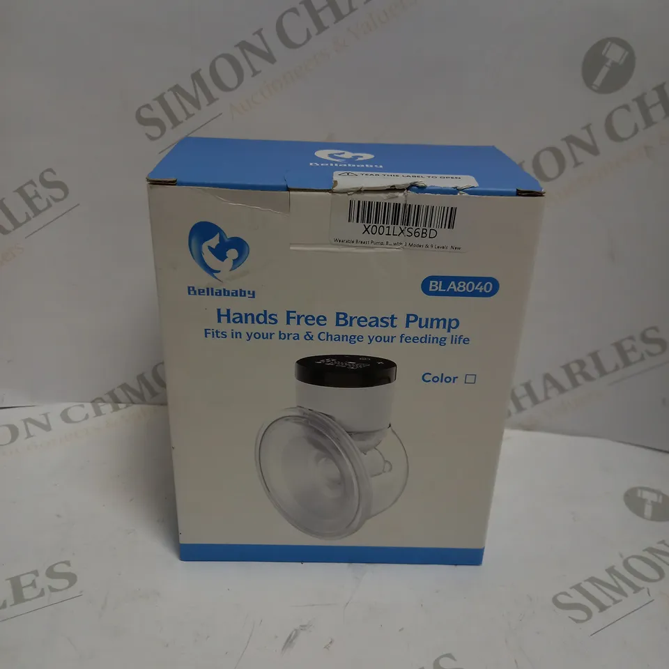 BOXED BELLABABY HANDS FREE BREAST PUMP