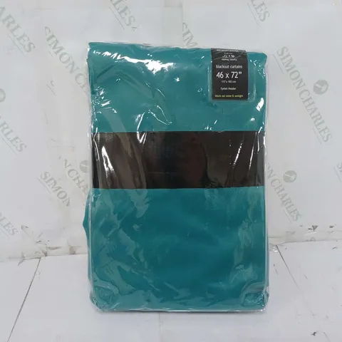 OLIVIA ROCCO BLACKOUT THERMAL CURTAINS ("46x72") IN GREEN