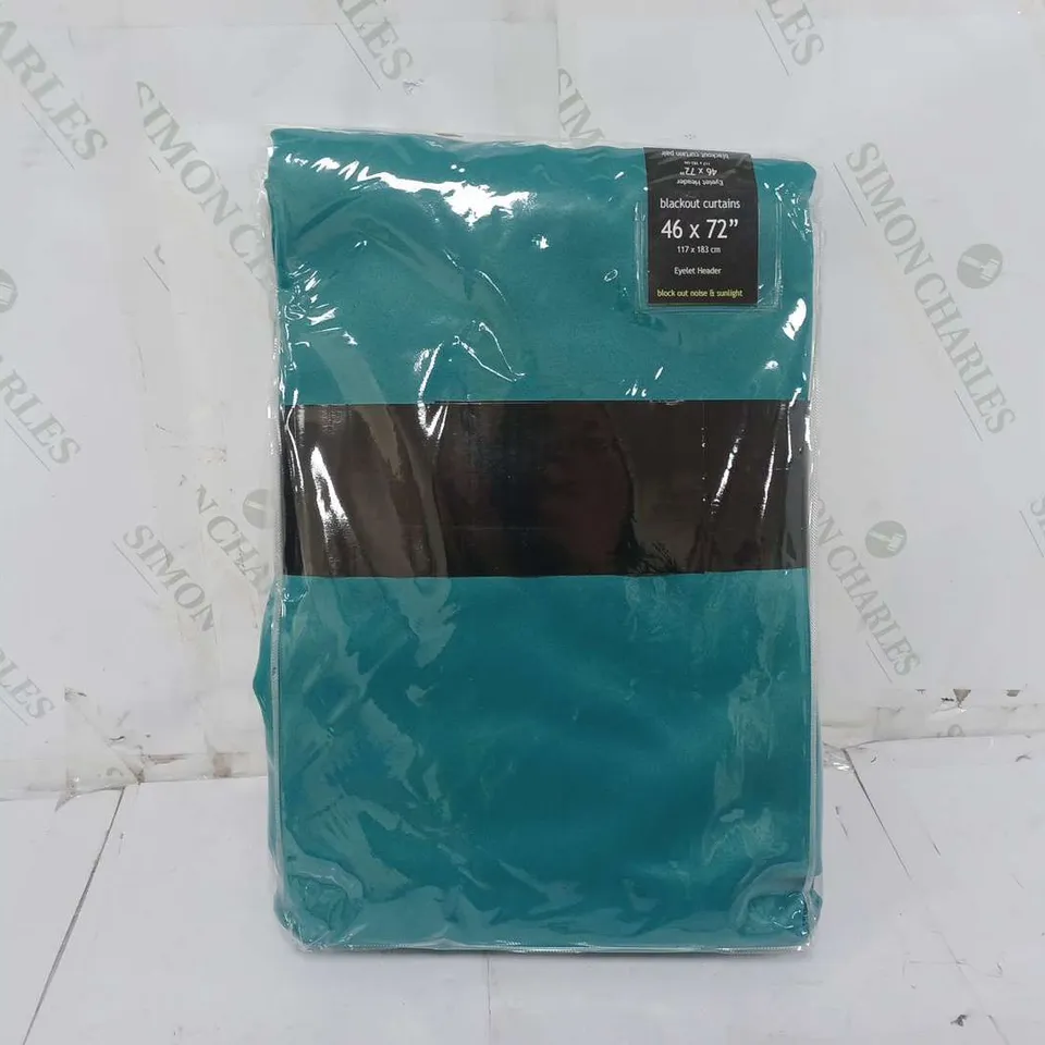 OLIVIA ROCCO BLACKOUT THERMAL CURTAINS ("46x72") IN GREEN