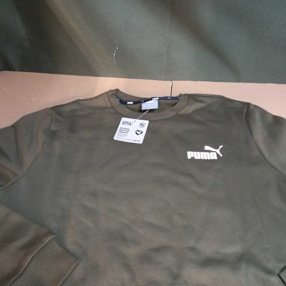 PUMA KHAKI SWEATSHIRT SIZE L