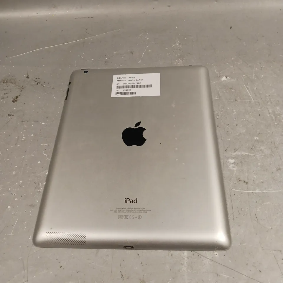 APPLE IPAD 4 SILVER - MODEL A1458