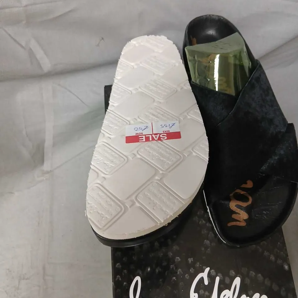 SAM EDELMAN ADORA BLACK SLIDE SANDALS – UK 10 (US 10, M WIDTH)