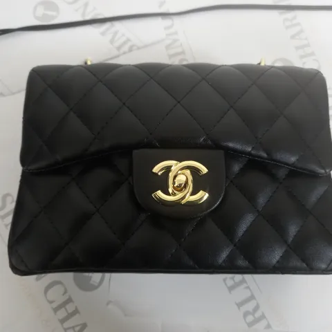 CHANEL PARIS BLACK PADDED BAG