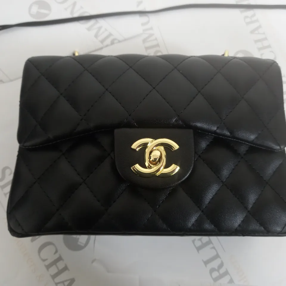 CHANEL PARIS BLACK PADDED BAG