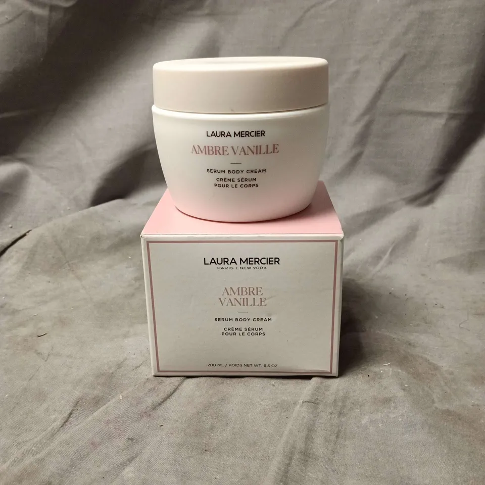 LAURA MERCIER AMBRE VANILLE SERUM BODY CREAM 200ML BOXED