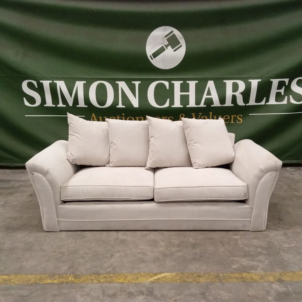 DURY FABRIC 3 SEATER SCATTER BACK SOFA RRP £499