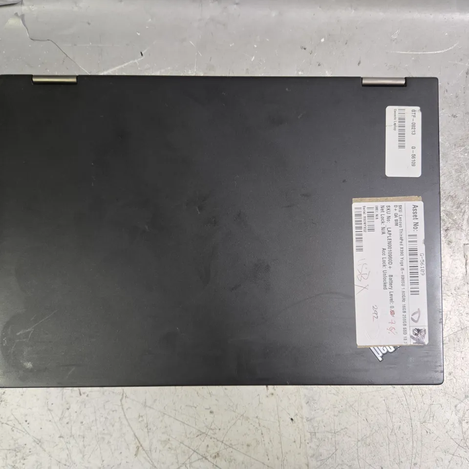 LENOVO THINKPAD X390 LAPTOP IN BLACK