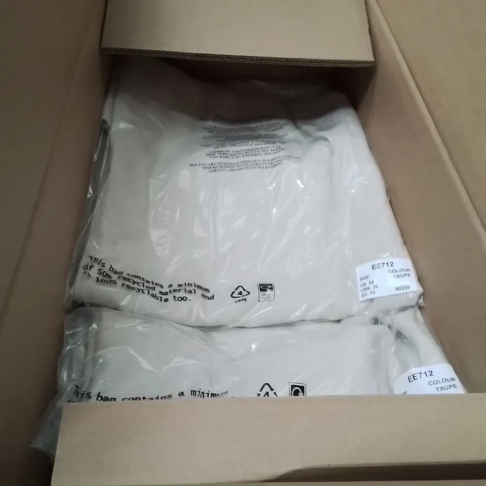 BOXED BRAND NEW APPROXIMATELY 20 JD WILLIAMS UTILITY MAXI SKIRT TAUPE SIZE 24