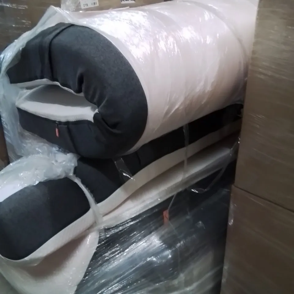PALLET CONTAINING 3 EMMA MEMORY FOAM MATTRESSES /SIZES VARY