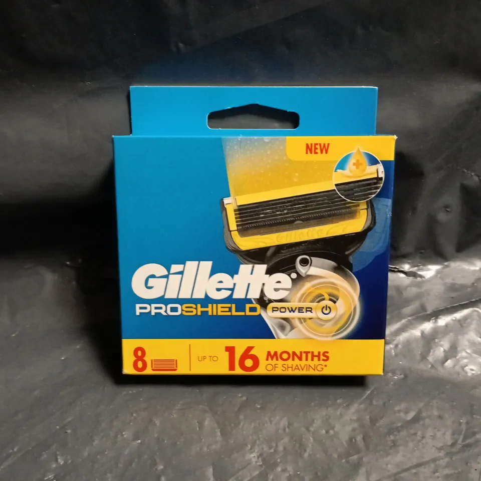 GILLETTE PROSHIELD POWER PACK OF 8 RAZOR REFILLS