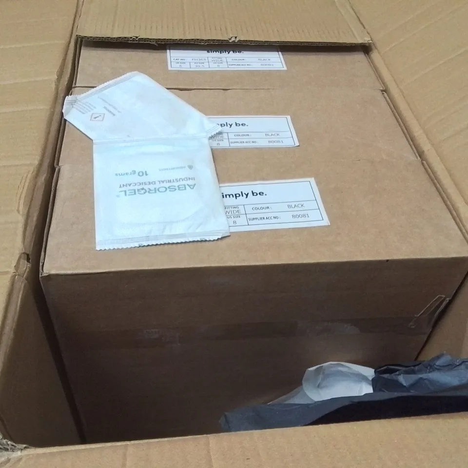BOXED BRAND NEW APPROXIMATELY 5 SIMPLY BE BREENER WIDE SHOES BLACK SIZE 6