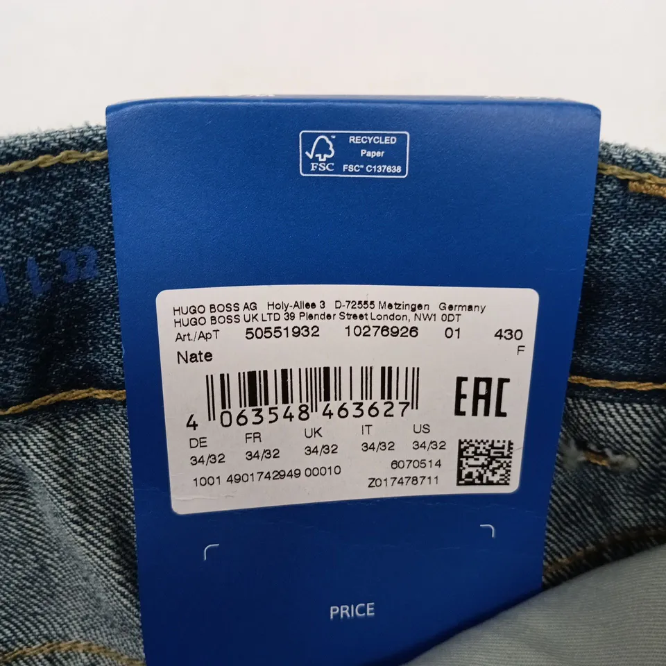 HUGO BOSS JEANS – MEN’S BLUE DENIM, UK 34