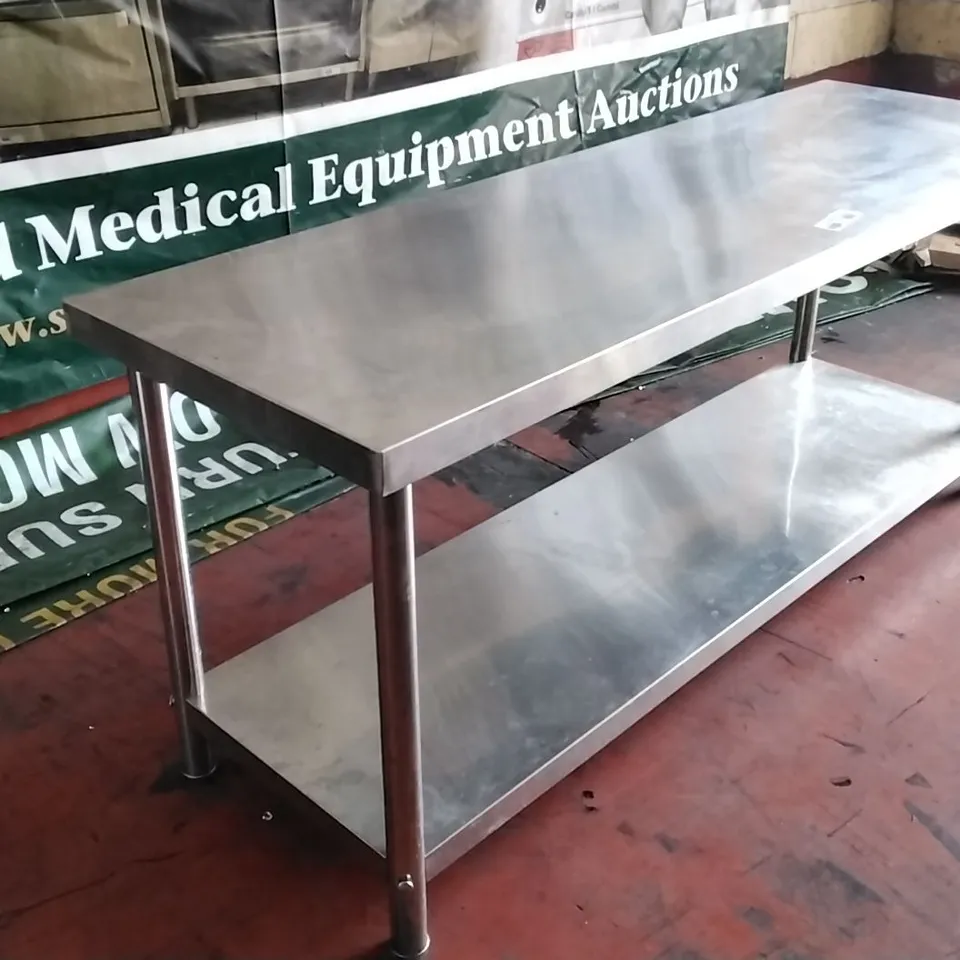STAINLESS STEEL TABLE 180CM WIDE