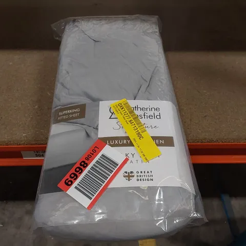 BAGGED SILKY SOFT SATIN FITTED SHEET - SUPERKING
