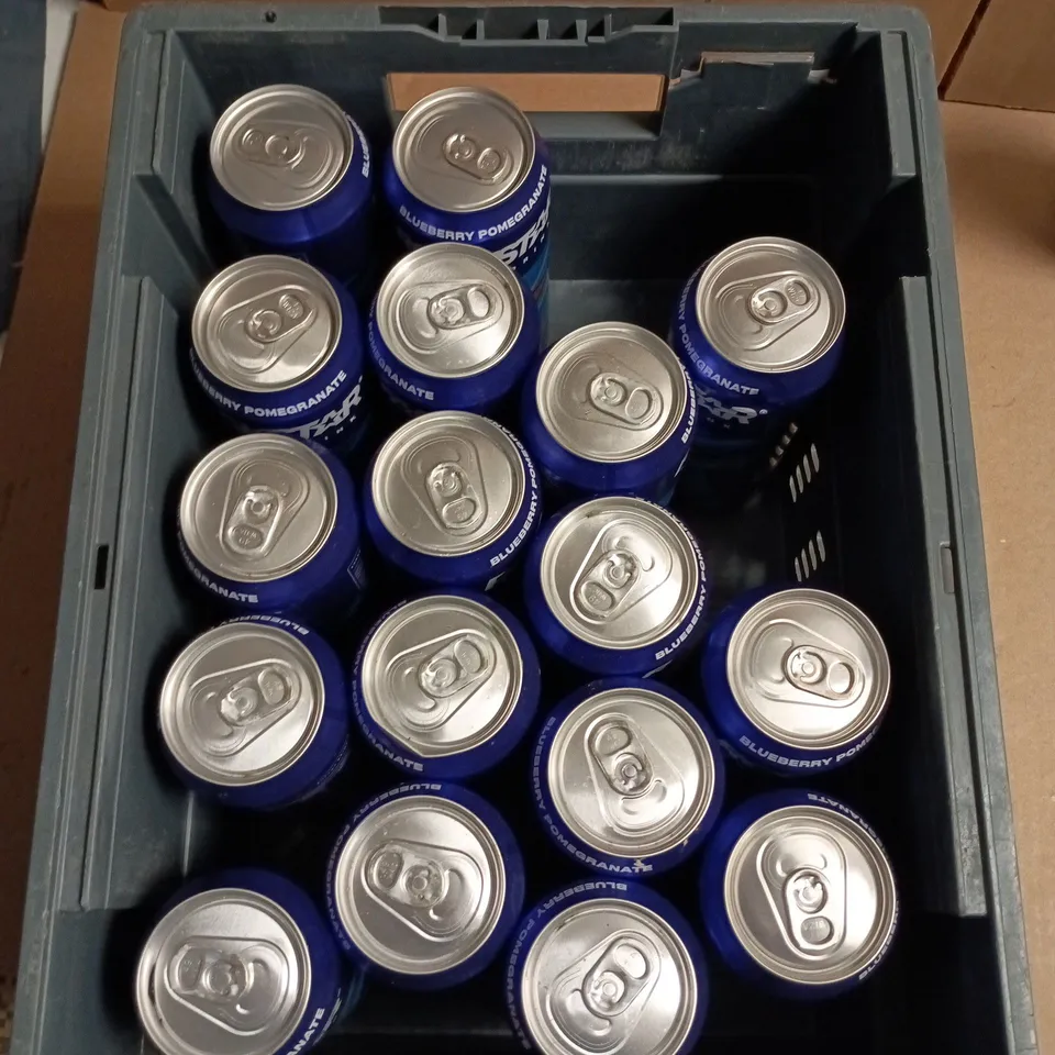 APPROXIMATELY16 ROCKSTAR ENERGY BLUEBERRY POMEGRANTE 500ML CANS 