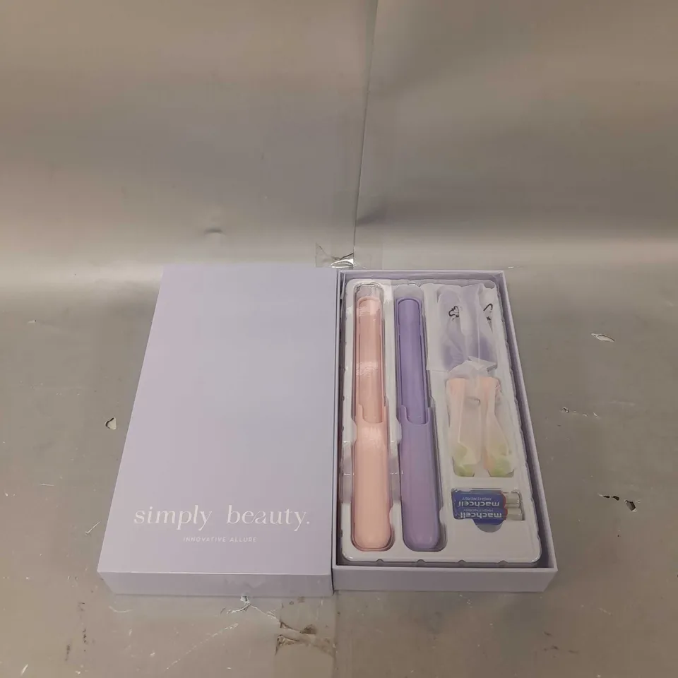 SIMPLY BEAUTY SIMPLY SMILE SONIC TOOTHBRUSH DUO WITH 4 BRUSH HEADS