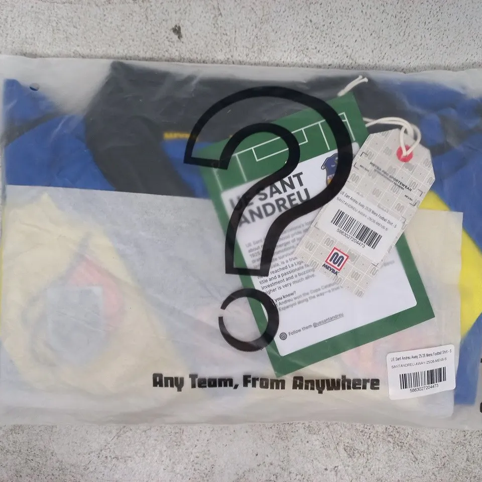 BAGGED MEYBA UE SANT ANDREU AWAY 25/26 FOOTBALL SHIRT SIZE SMALL