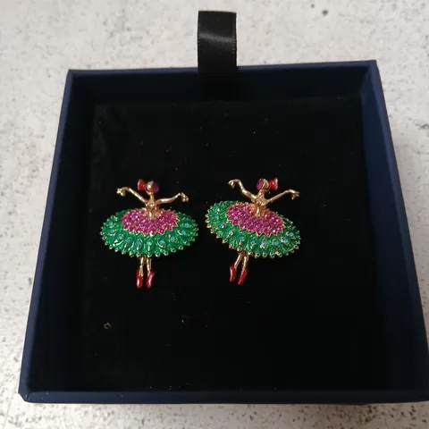 BUTLER & WILSON BALLERINA EARRINGS 