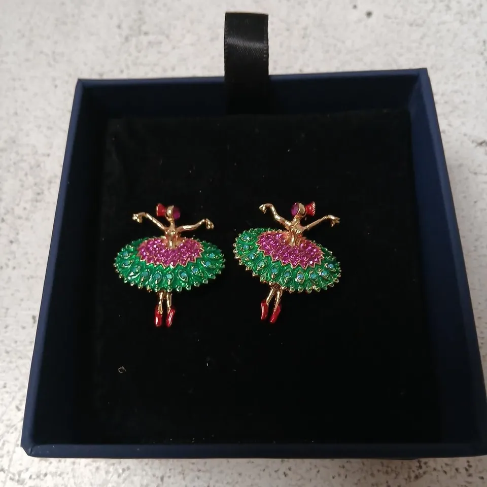 BUTLER & WILSON BALLERINA EARRINGS 