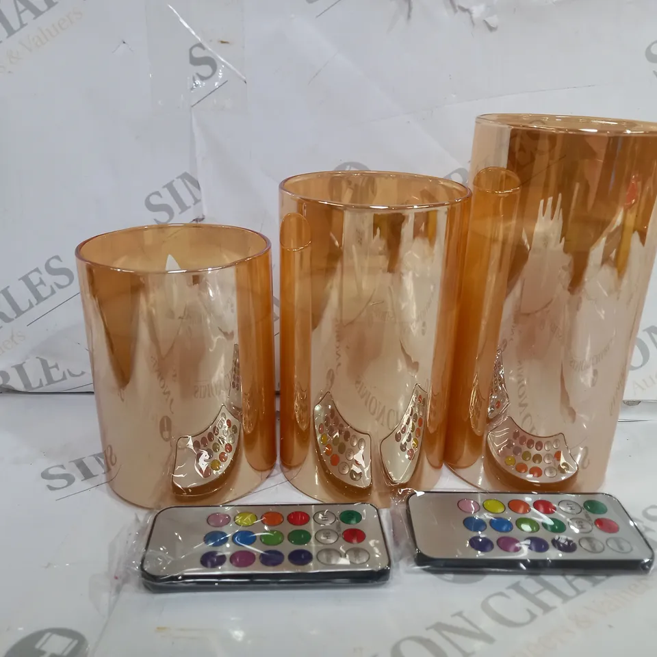 3 PACK OF FLAMELESS LED CANDLES