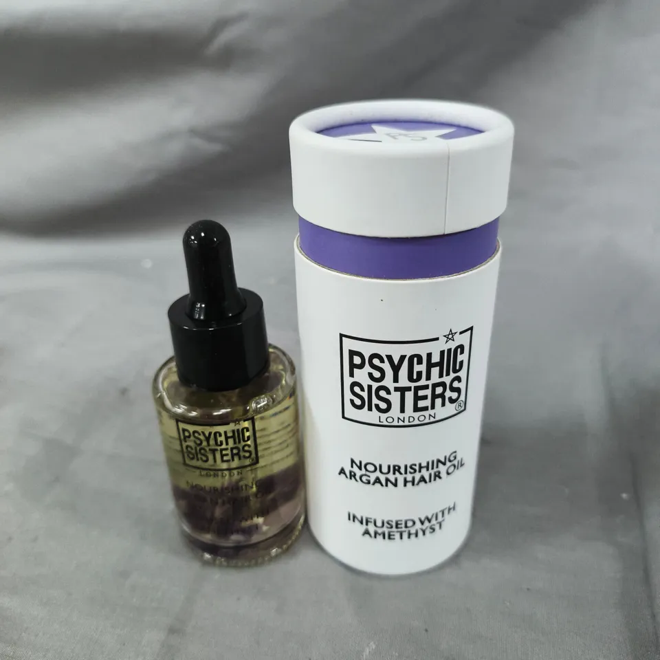 PSYCHIC SISTERS LONDON NOURISHING ARGAN HAIR OIL INFUSED WITH AMETHYST