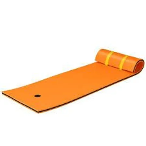 BOXED COSTWAY 3-LAYER TEAR-RESISTANT RELAXING FOAM FLOATING PAD - ORANGE